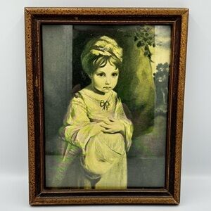 “Strawberry Girl” by Sir Joshua Reynolds 8”x10” Lithograph Print